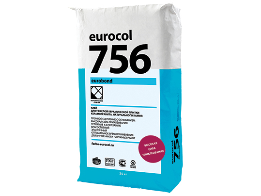 Клей для плитки EUROBOND 756 25 кг /42/