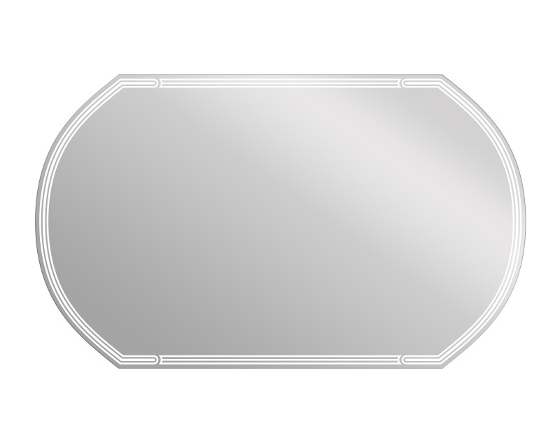 (KN-LU-LED090*100-d-Os) Зеркало LED 090 design 100x60 с подсветкой с антизапотеванием овальное